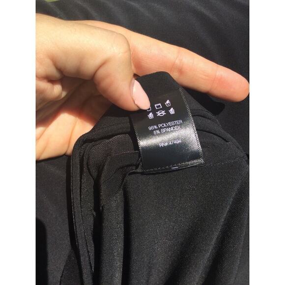 Norma Kamali long sleeve dress womens S 36 black bodycon NEW witchy minimalist - Picture 13 of 16